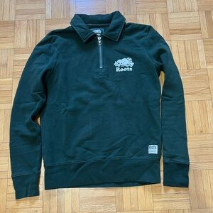Roots quarter zip sweater